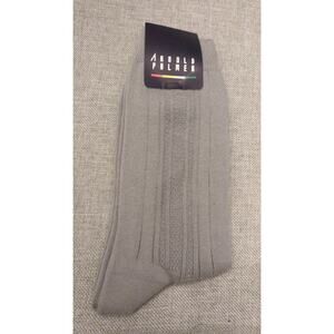 Arnold Palmer Gray Socks NWT Men's Size 7 to 9, Golf Wear, Classic, Ribbed